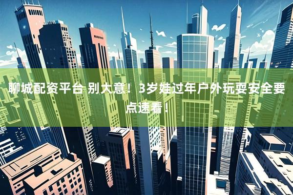 聊城配资平台 别大意！3岁娃过年户外玩耍安全要点速看！